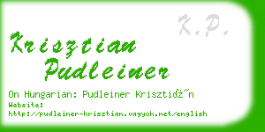 krisztian pudleiner business card